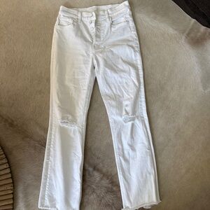 MOTHER Tripper Ankle Fray distressed